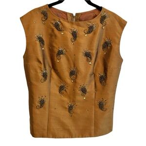 Vintage Bronze Sleeveless Top Small/Medium